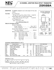 2SK68A datasheet pdf NEC