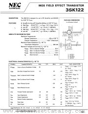 3SK122 datasheet pdf NEC