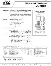JE7001 datasheet pdf NEC