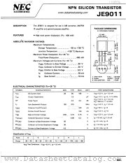 JE9011 datasheet pdf NEC