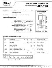 JE9016 datasheet pdf NEC