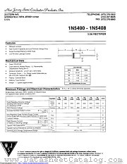 1N5405A datasheet pdf New Jersey Semiconductor