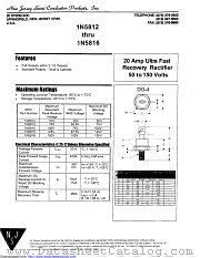 1N5816A datasheet pdf New Jersey Semiconductor