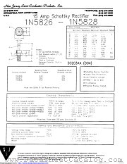 1N5827 datasheet pdf New Jersey Semiconductor