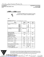 2N2322A datasheet pdf New Jersey Semiconductor