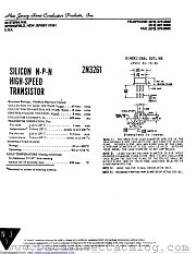 2N3261 datasheet pdf New Jersey Semiconductor