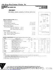 2N3691 datasheet pdf New Jersey Semiconductor