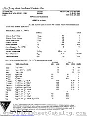 2N3798 datasheet pdf New Jersey Semiconductor