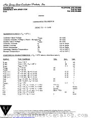 2N404A datasheet pdf New Jersey Semiconductor