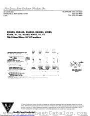 2N4063 datasheet pdf New Jersey Semiconductor