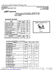 2N4277 datasheet pdf New Jersey Semiconductor