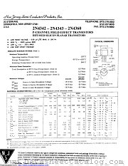 2N4342 datasheet pdf New Jersey Semiconductor
