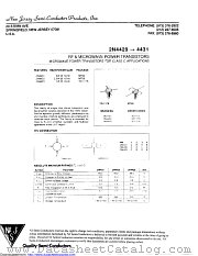 2N4429 datasheet pdf New Jersey Semiconductor