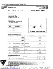 2N5051 datasheet pdf New Jersey Semiconductor