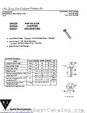 2N5230 datasheet pdf New Jersey Semiconductor