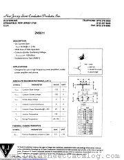 2N5611 datasheet pdf New Jersey Semiconductor
