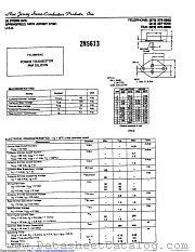 2N5613 datasheet pdf New Jersey Semiconductor