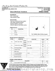 2N5665 datasheet pdf New Jersey Semiconductor
