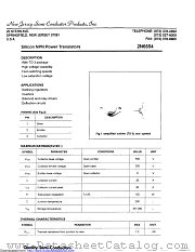 2N6654 datasheet pdf New Jersey Semiconductor