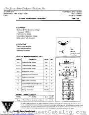 2N6751 datasheet pdf New Jersey Semiconductor