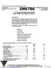 2N6786 datasheet pdf New Jersey Semiconductor