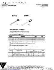2N7052 datasheet pdf New Jersey Semiconductor