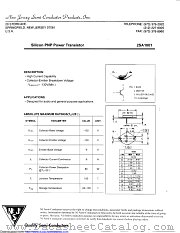 2SA1001 datasheet pdf New Jersey Semiconductor