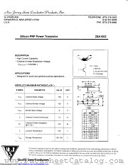 2SA1003 datasheet pdf New Jersey Semiconductor