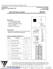 2SA1011 datasheet pdf New Jersey Semiconductor