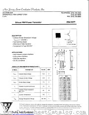 2SA1077 datasheet pdf New Jersey Semiconductor
