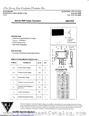 2SA1107 datasheet pdf New Jersey Semiconductor
