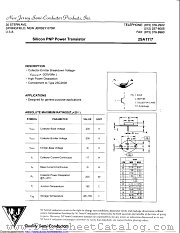 2SA1117 datasheet pdf New Jersey Semiconductor