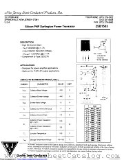 2SB1503 datasheet pdf New Jersey Semiconductor