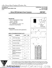 2SB1567 datasheet pdf New Jersey Semiconductor