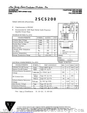 2SC5200 datasheet pdf New Jersey Semiconductor