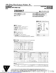 2SD847 datasheet pdf New Jersey Semiconductor