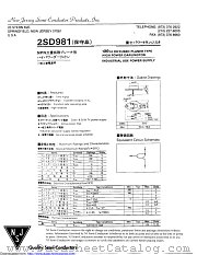 2SD981 datasheet pdf New Jersey Semiconductor