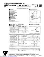 2SK1081-01 datasheet pdf New Jersey Semiconductor
