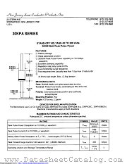 30KPA216C datasheet pdf New Jersey Semiconductor