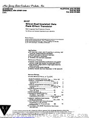 3N187 datasheet pdf New Jersey Semiconductor