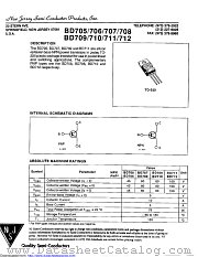 BD706 datasheet pdf New Jersey Semiconductor