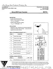 BDY74 datasheet pdf New Jersey Semiconductor