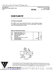 BF506 datasheet pdf New Jersey Semiconductor