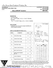BFG193 datasheet pdf New Jersey Semiconductor