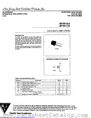BFW16 datasheet pdf New Jersey Semiconductor
