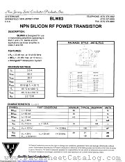 BLW83 datasheet pdf New Jersey Semiconductor