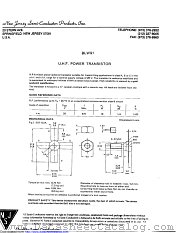 BLW91 datasheet pdf New Jersey Semiconductor