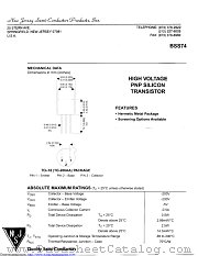 BSS74 datasheet pdf New Jersey Semiconductor
