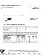 BU508A datasheet pdf New Jersey Semiconductor