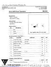 BUW34 datasheet pdf New Jersey Semiconductor